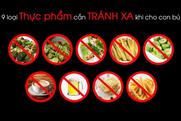Thực phẩm cần tránh xa để không mất sữa