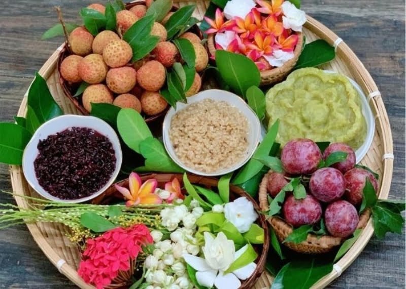 Mâm cỗ tết Đoan Ngọ