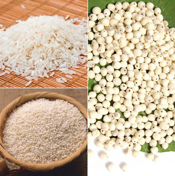 Nước gạo nếp + gạo tẻ + hạt sen là hỗn hợp có thể chế biến thành loại nước lợi sữa an toàn và mang đến hiệu quả cao