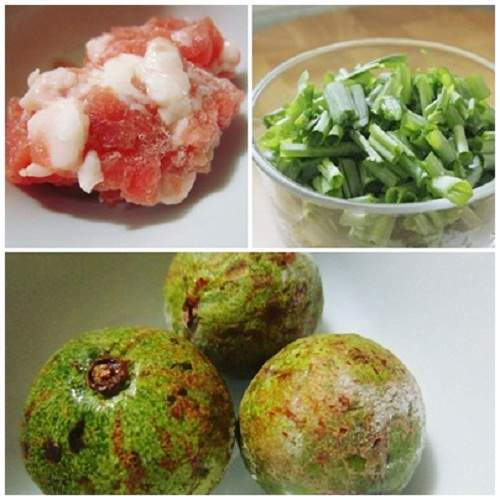 Nguyên liệu làm canh sấu thịt bằm