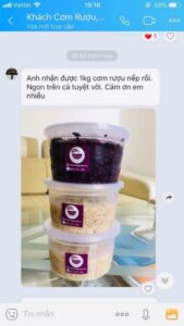 Không quảng cáo rầm rộ nhưng Nếp Cẩm Mộc vẫn có một lượng khách thường xuyên