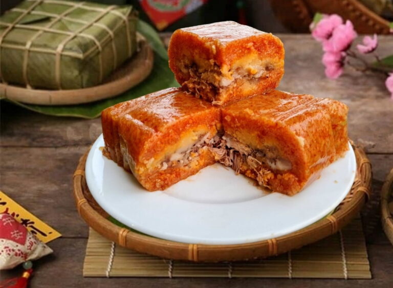 bánh chưng gấc