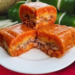 bánh chưng gấc